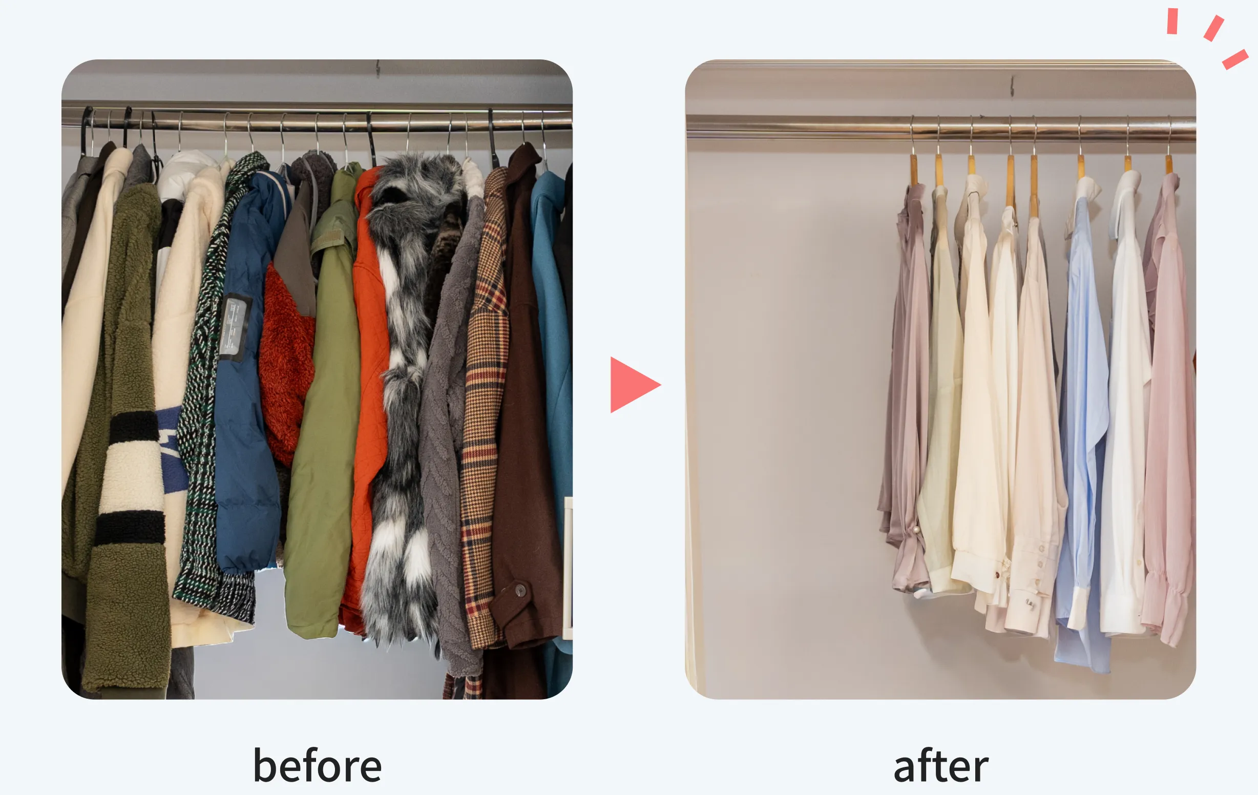 before→after